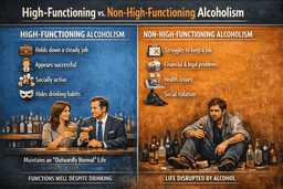 High-Functioning vs. Non-High-Functioning Alcoholism