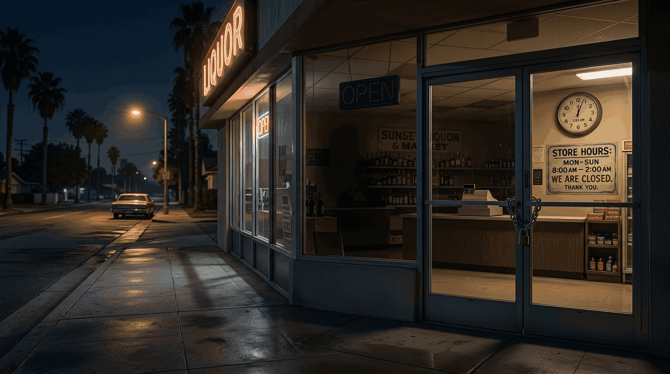 What Time Do They Stop Selling Alcohol in California