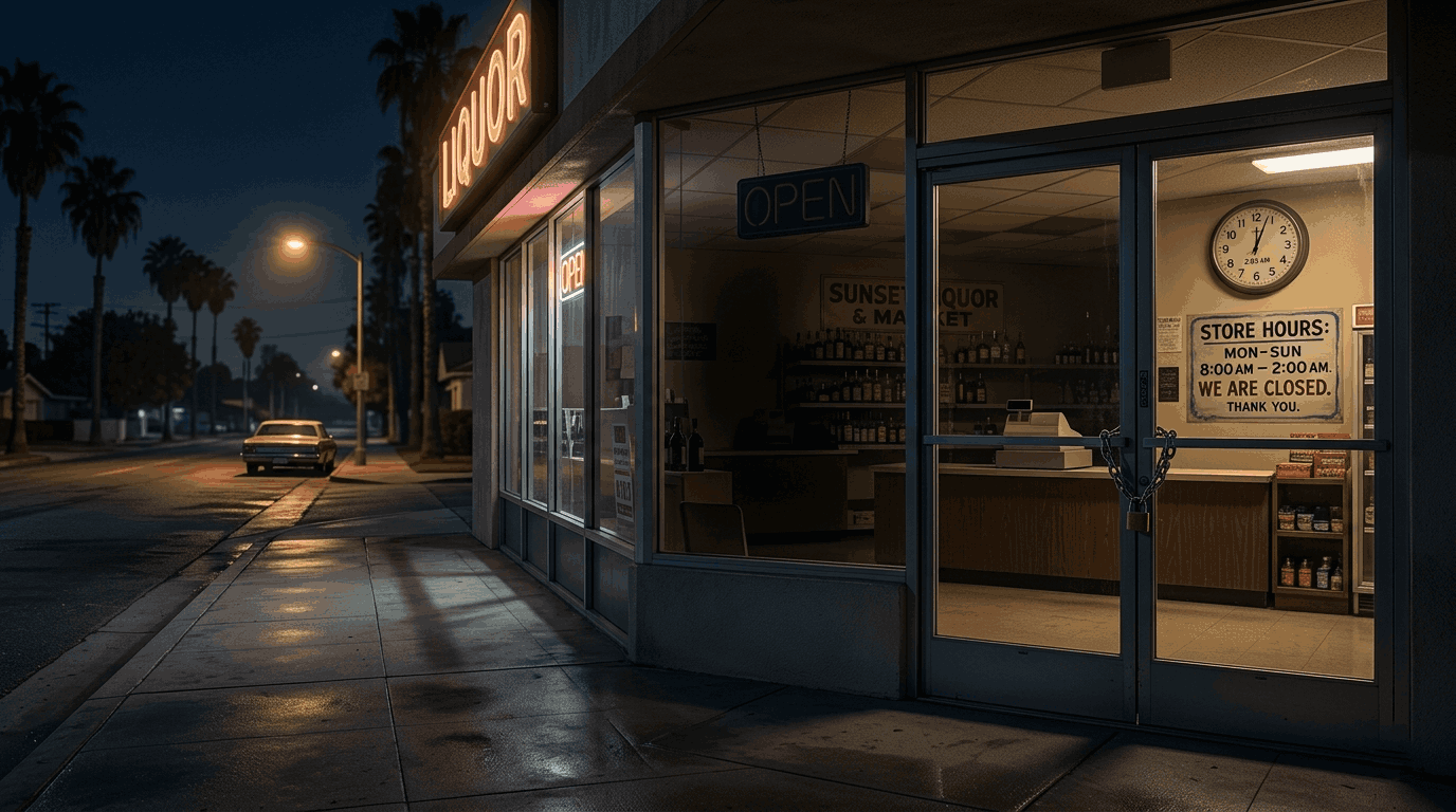 What Time Do They Stop Selling Alcohol in California