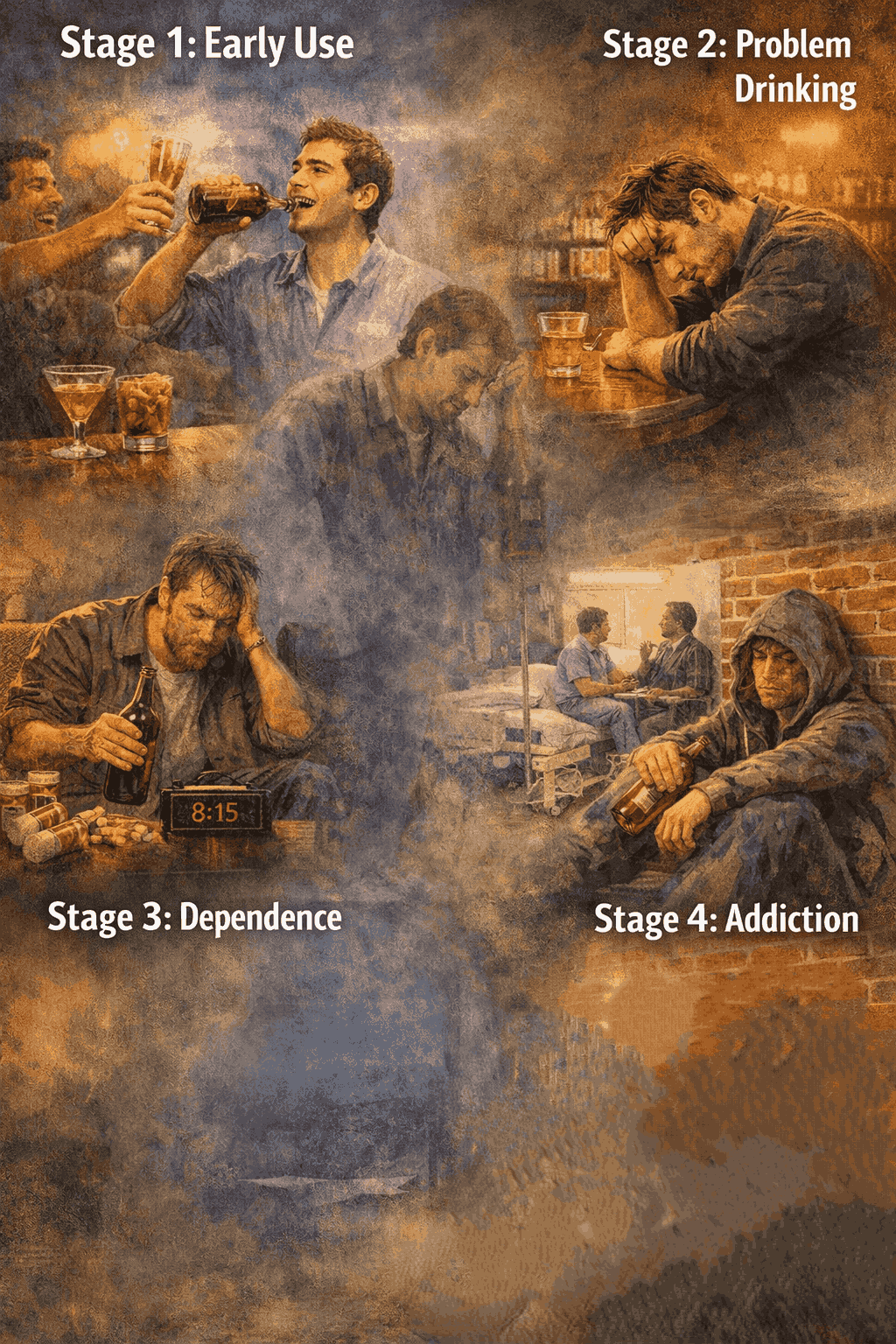 4 Stages of Alcoholism Signs, Symptoms, and Treatment