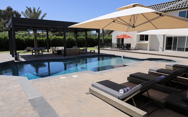 Outdoor rehabilitation area at the House of Life