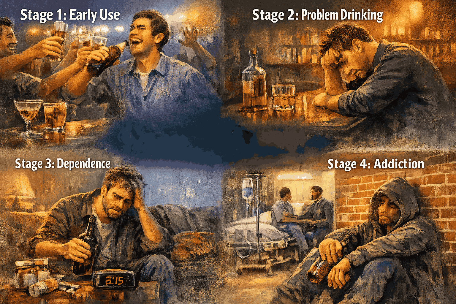 4 Stages of Alcoholism Signs, Symptoms, and Treatment